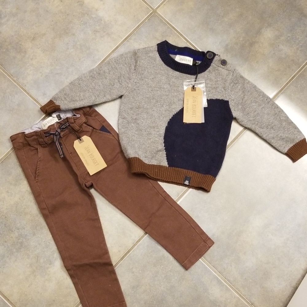 Jean Bourget baby outfit NWT